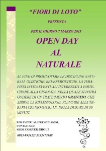 Volantino open Day verde