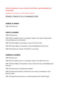 Feste patronali in onore di SANTA FORTUNIA e della madonna del patrocinio 1