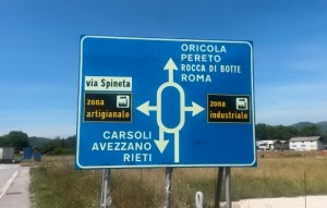 zona industriale cartello