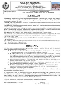 ordinanza sindaco carsoli cani