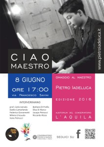 ass. cuscino di stelle- locandina Ciao Maestro