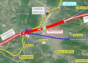 nuovo tracciato A24 PIANA DEL CAVALIERE