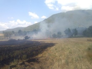 incendio a rocca di botte