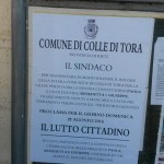 lutto cittadino colle