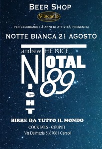 notte bianca vincanto