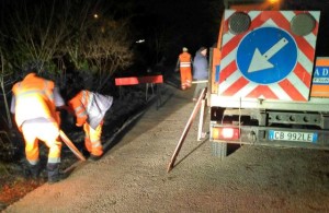 cedimento muro castel di tora