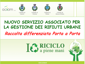 Nuovo servizio gestione raccolta