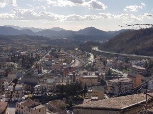 panoramica di carsoli da castello