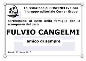 LUTTO PER FULVIO CANGELMI