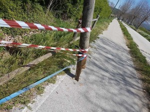 palo pericolo tiburtina 2