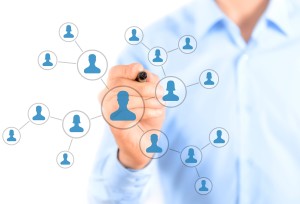 Social network connection concept