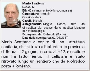 scheda chilavisto mario scattone