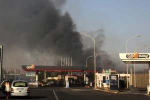 incendio roma portonaccio
