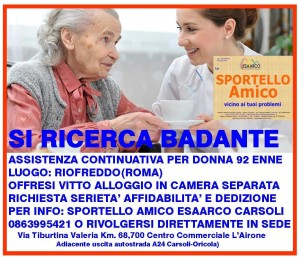 scheda web ricerca badante