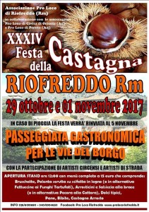 sagra castagna riofreddo 2017