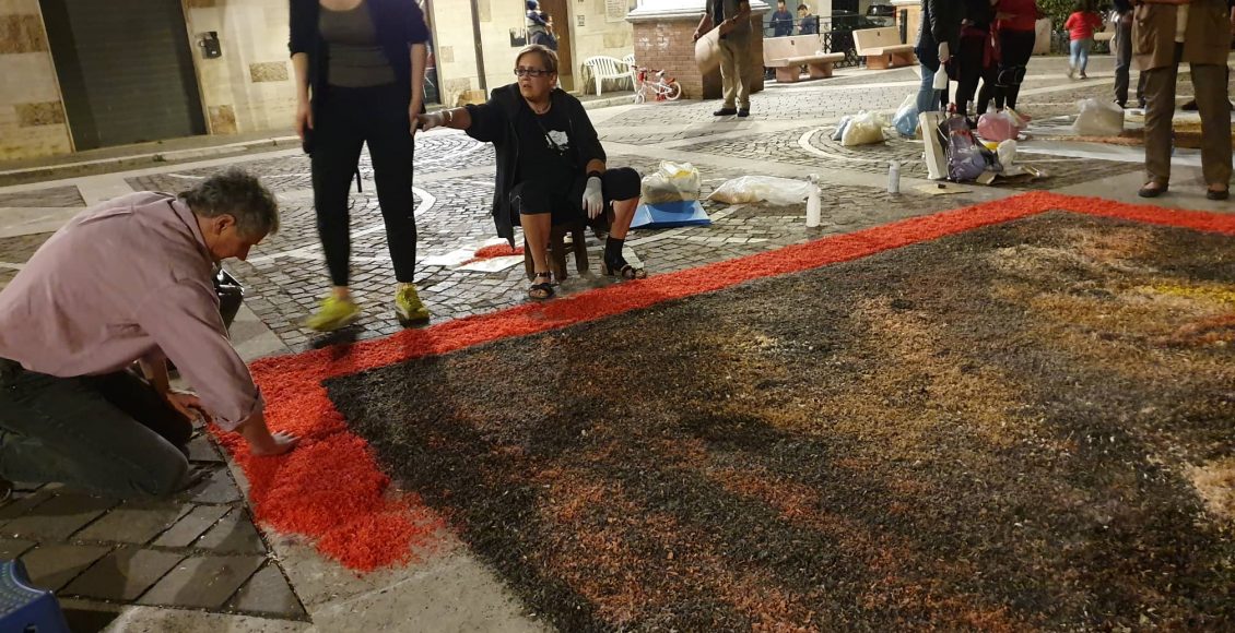 artisti valle del cavaliere infiorata 2019