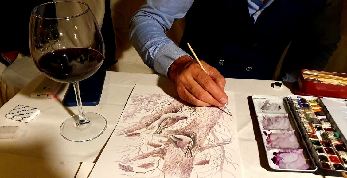 Mauro Paris pittura in live