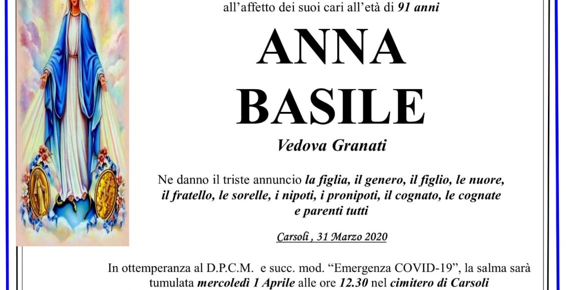 manifesto Anna Basile