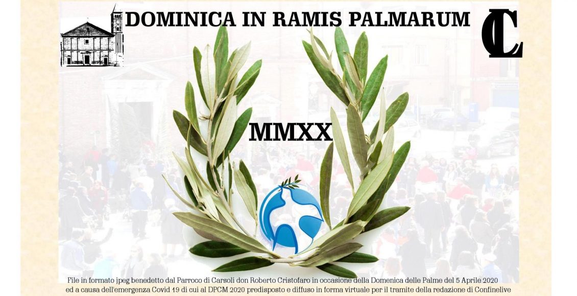 definitivo domenica palme 2020