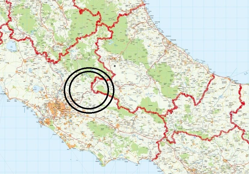 mappa lazio abruzzo