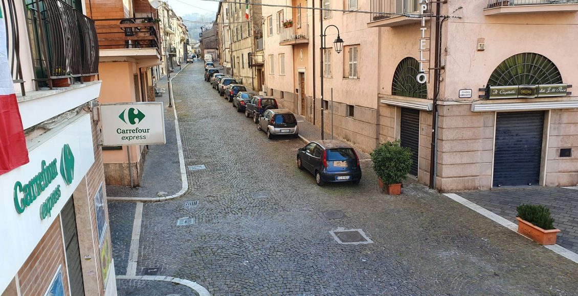 via valeria verso via marsi carsoli pasqua 2020