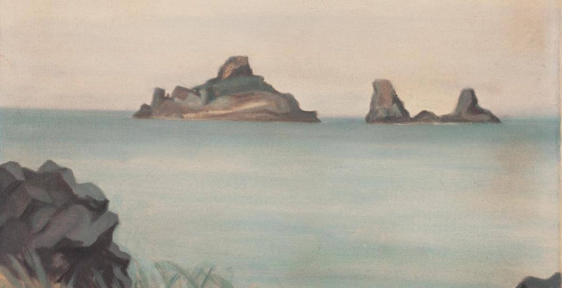 Giuliana Caporali, Marina di Acitrezza, 1955, olio su tela, cm 50 x 60, Messina, premio Sicilia (esp. Galleria Il Pincio, Roma, 1957)