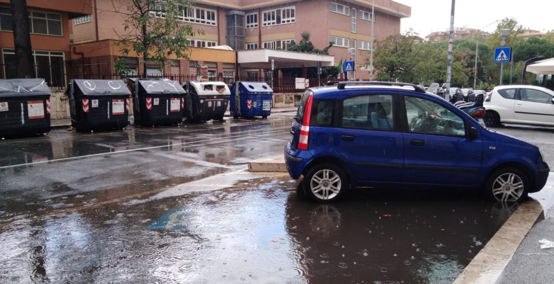 roma via dino penazzato allagata