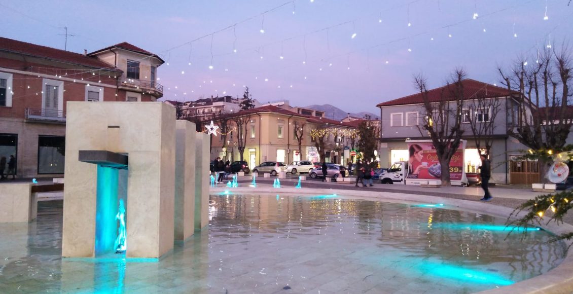avezzano fontana piazza risorgimento dicembre 2020