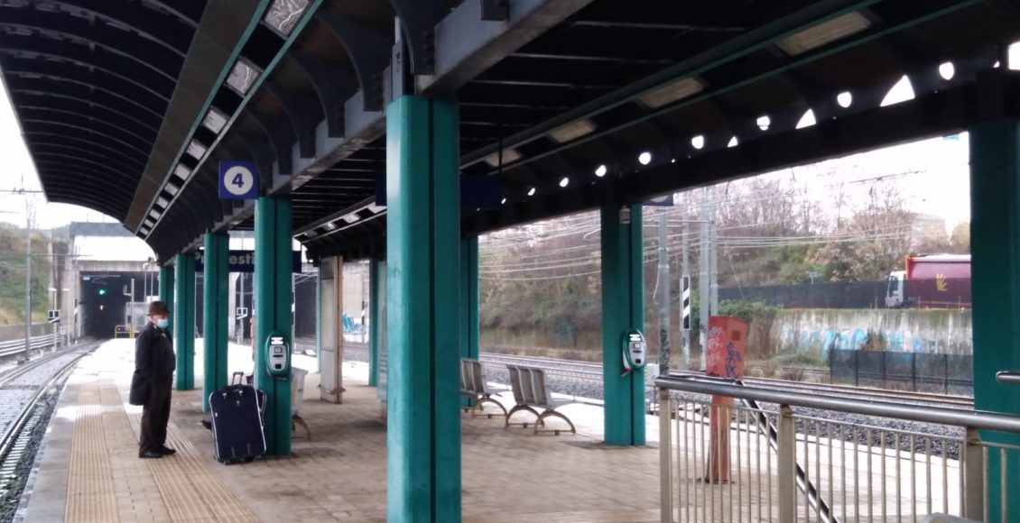 Roma stazione prenestina viaggiatori-febbraio 2021