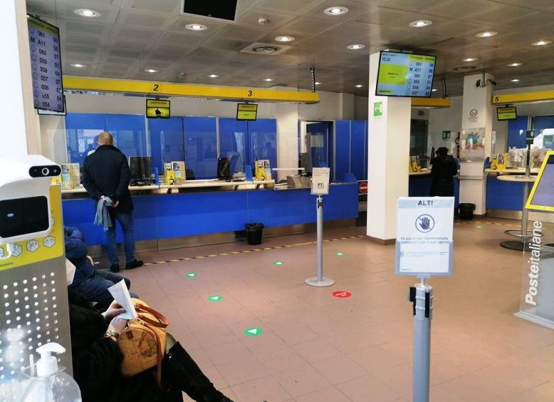 ufficio postale interno febbraio 2021 covid