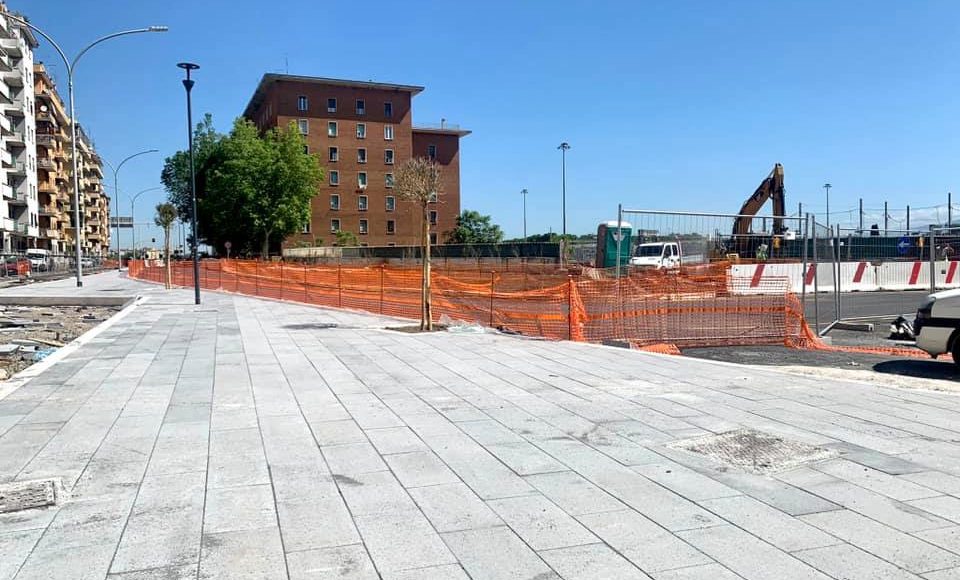 lavori piazzale ovest stazione tiburtina maggio 2021
