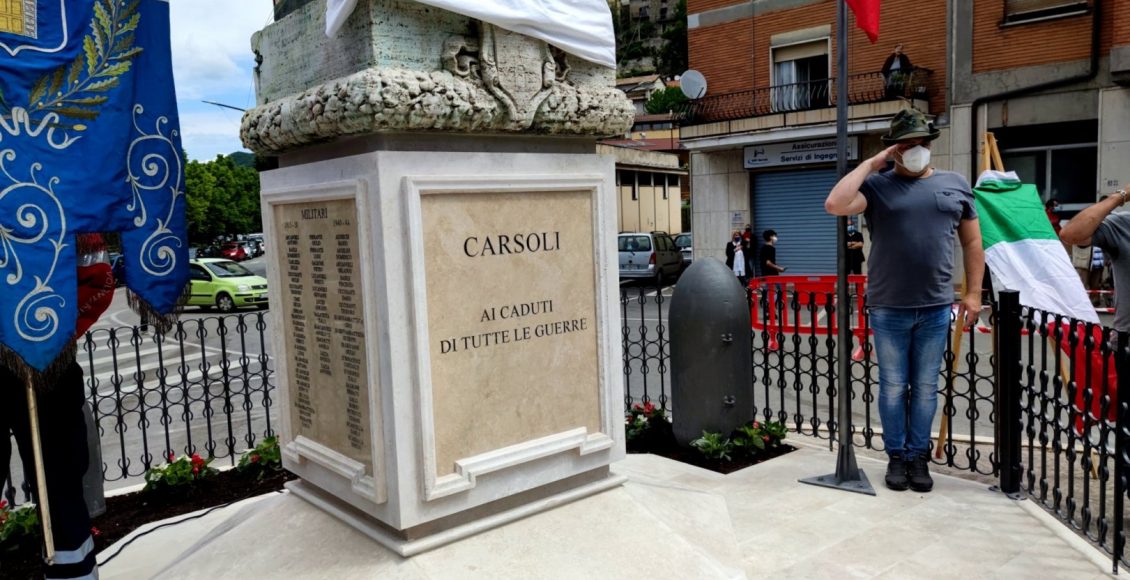 carsoli caduti monumento particolare maurilio marcangeli carlizza