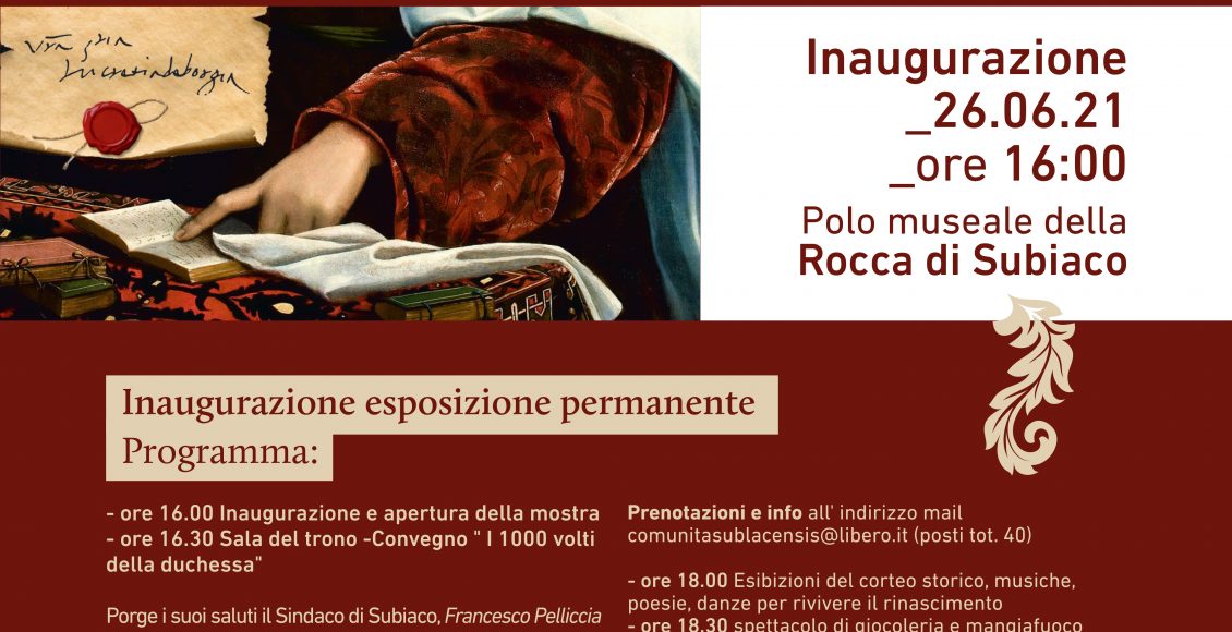 locandina eventi lucrezia borgia