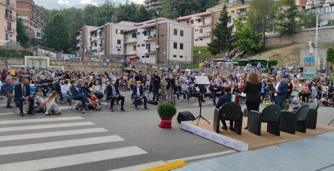 panoramica inaugurazione teatro narzio subiaco giugno 2021