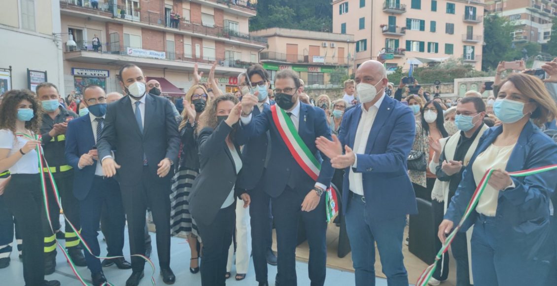 taglio nastro inaugurazione teatro narzio subiaco