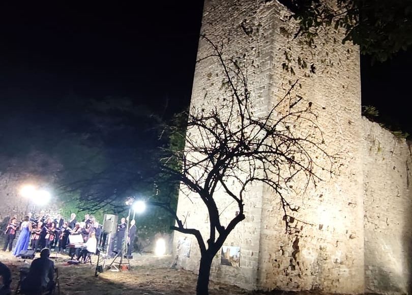 antica fortezza carsoli notte agosto 2021