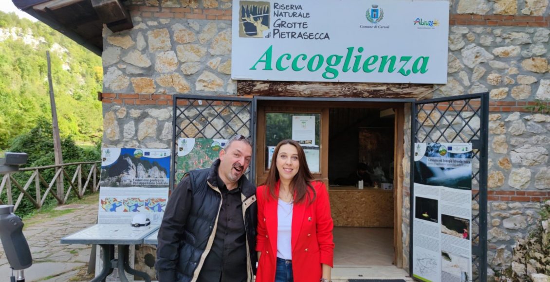 velia nazzarro e salvatore callipo festa della riserva grotte di pietrasecca