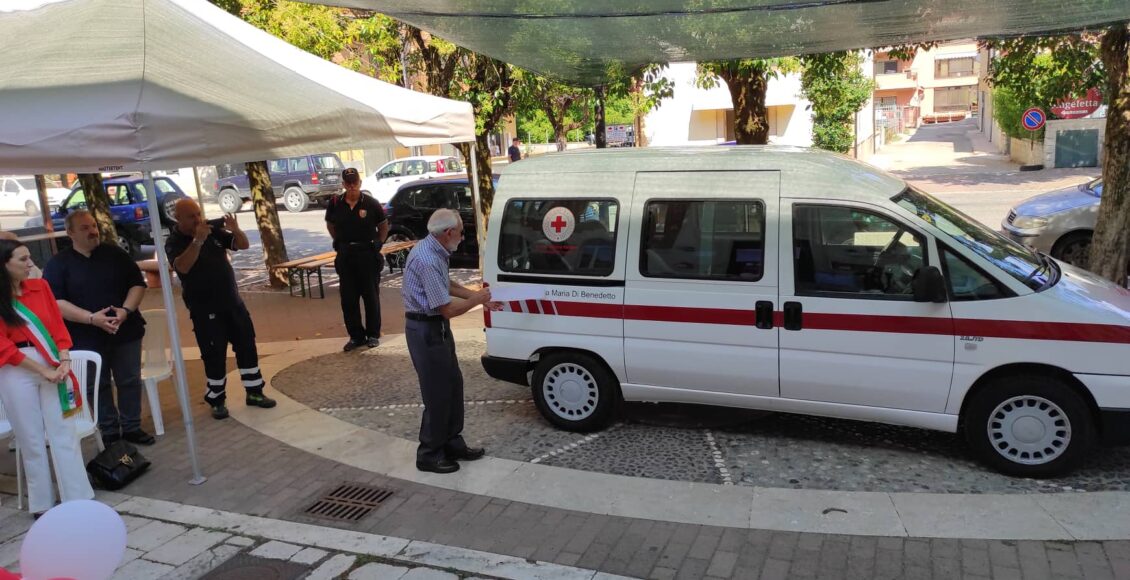 svelamento targa scudo carsoli croce rossa