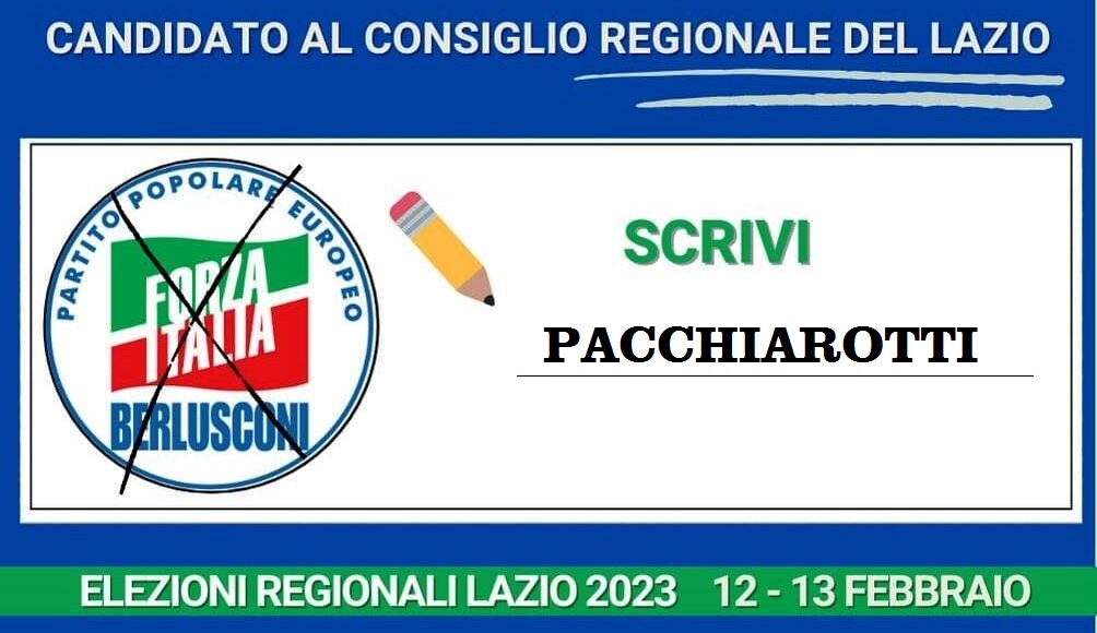 ELEZIONI LAZIO VOTA PACCHIAROTTI