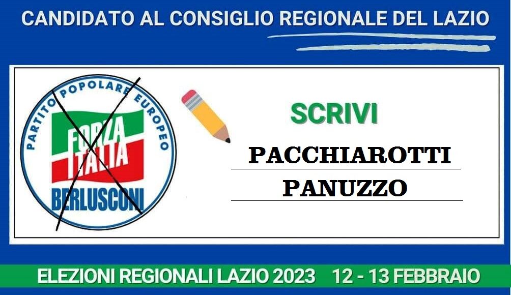 ELEZIONI LAZIO VOTA PACCHIAROTTI PANUZZO