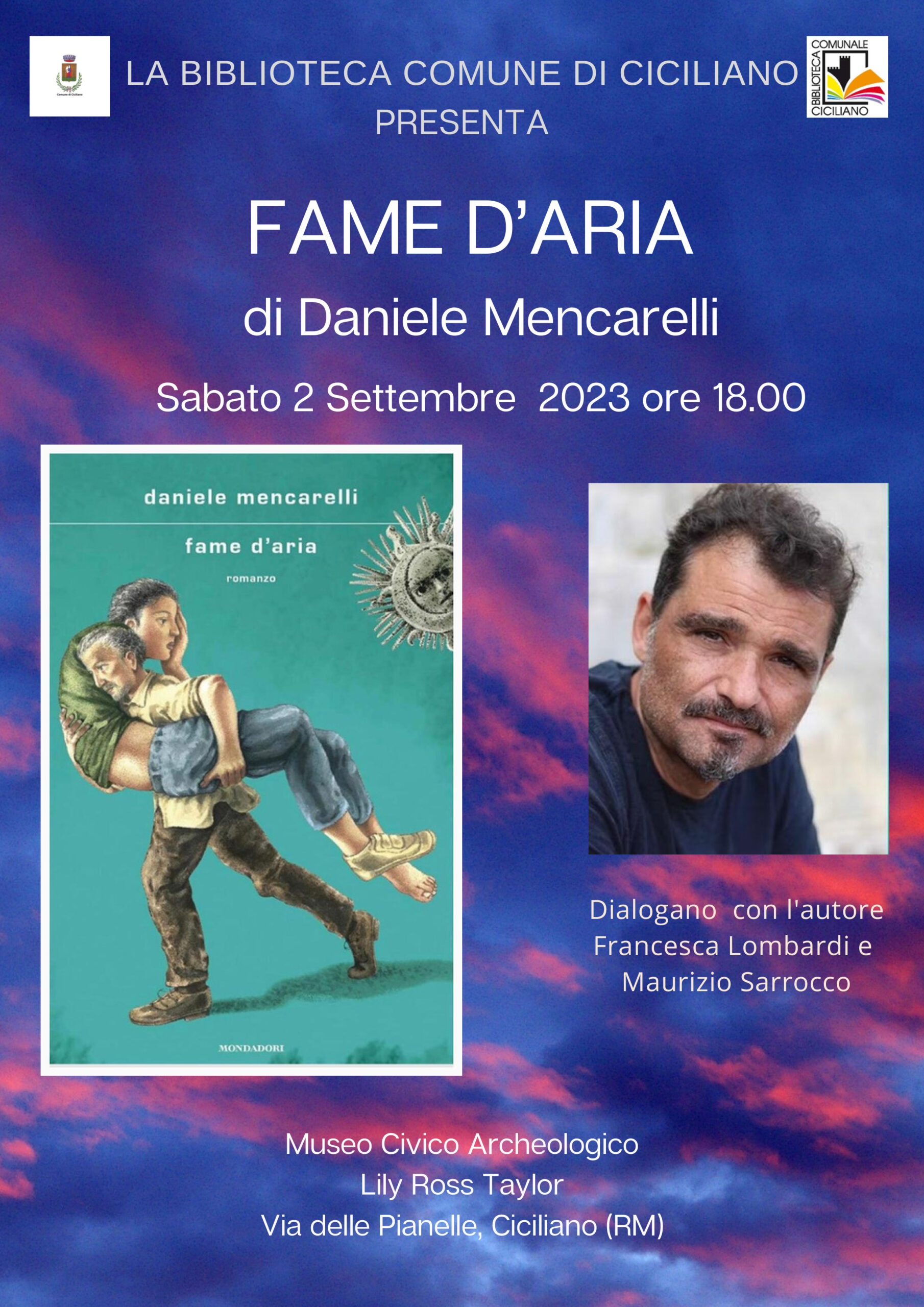 Grande attesa a Ciciliano per Daniele Mencarelli con il suo romanzo “Fame d' aria” – ConfineLive