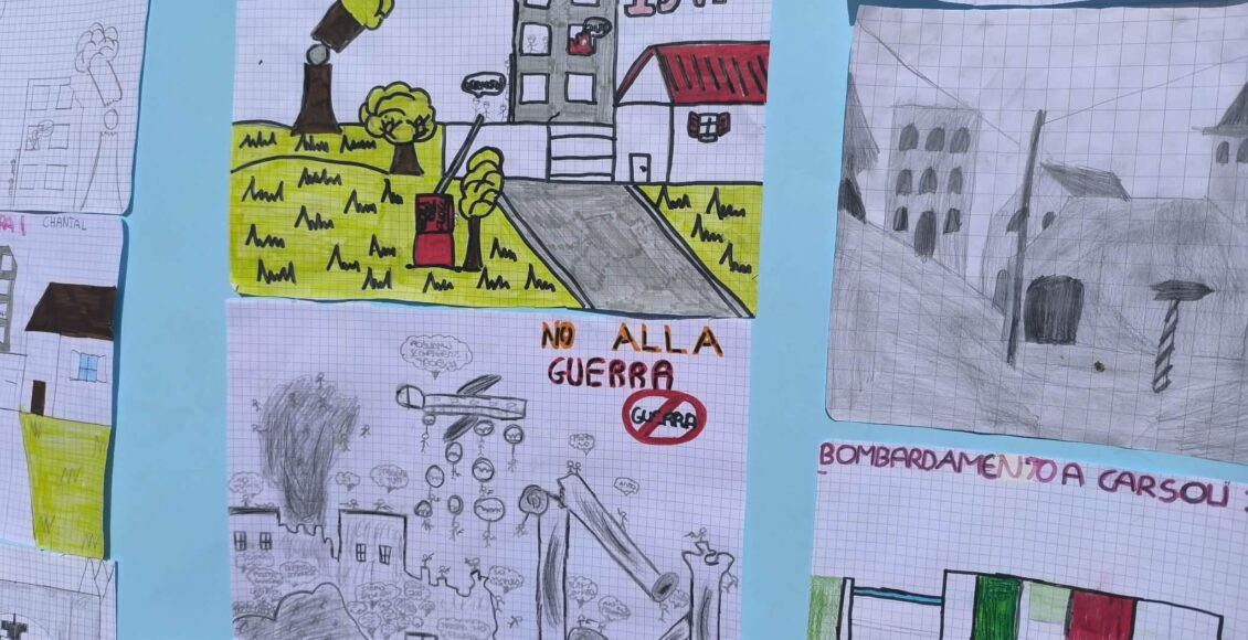 disegni bambini no alla guerra
