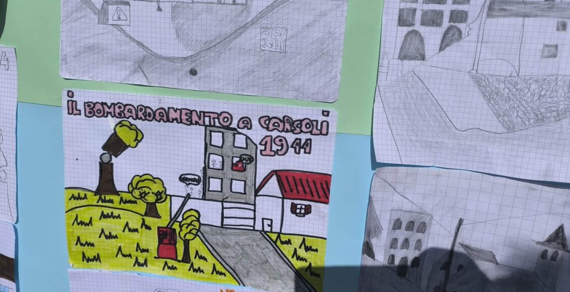 disegno bombardamento carsoli